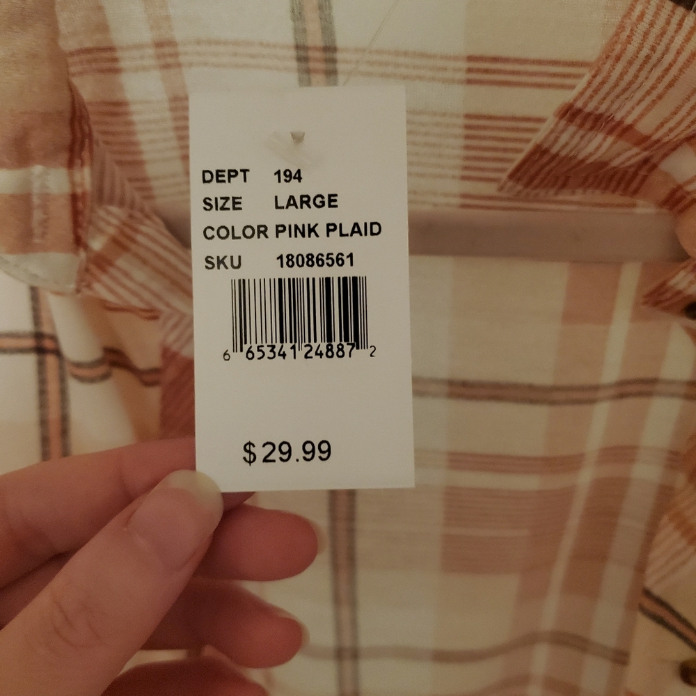 Plaid cardigan